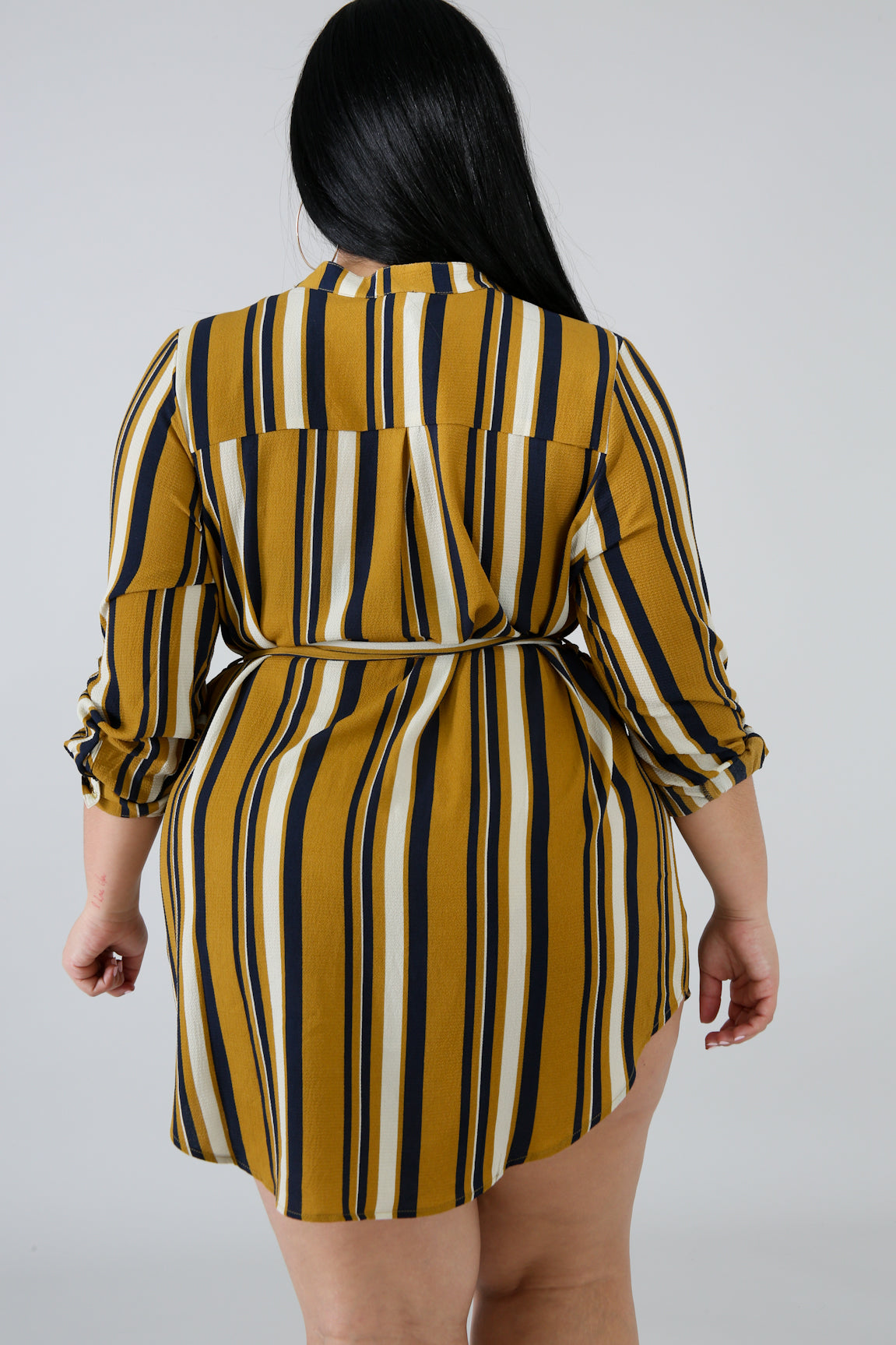 Black and yellow shirt dress online